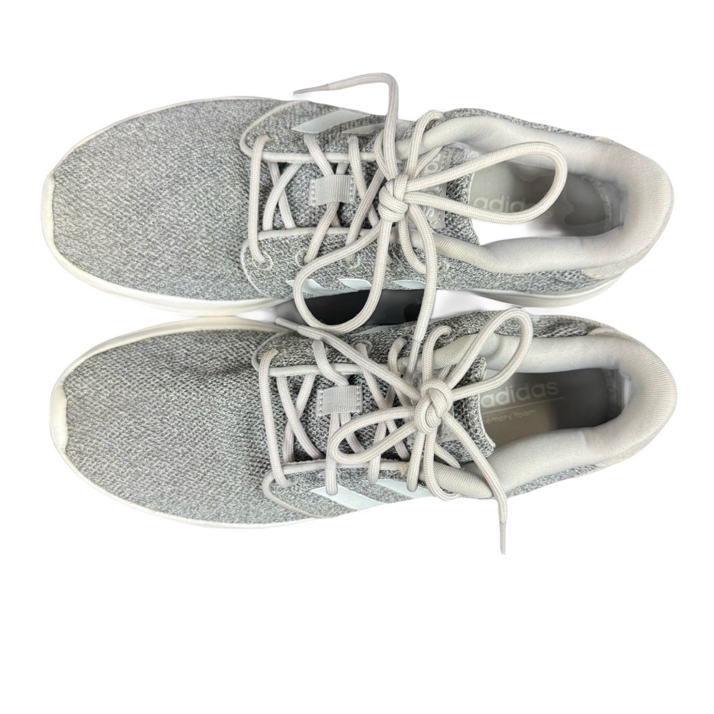 Adidas Cloudfoam Grey Athletic Lightweight Sneakers Women's Size 7 QT Racer EUC - Picture 16 of 16
